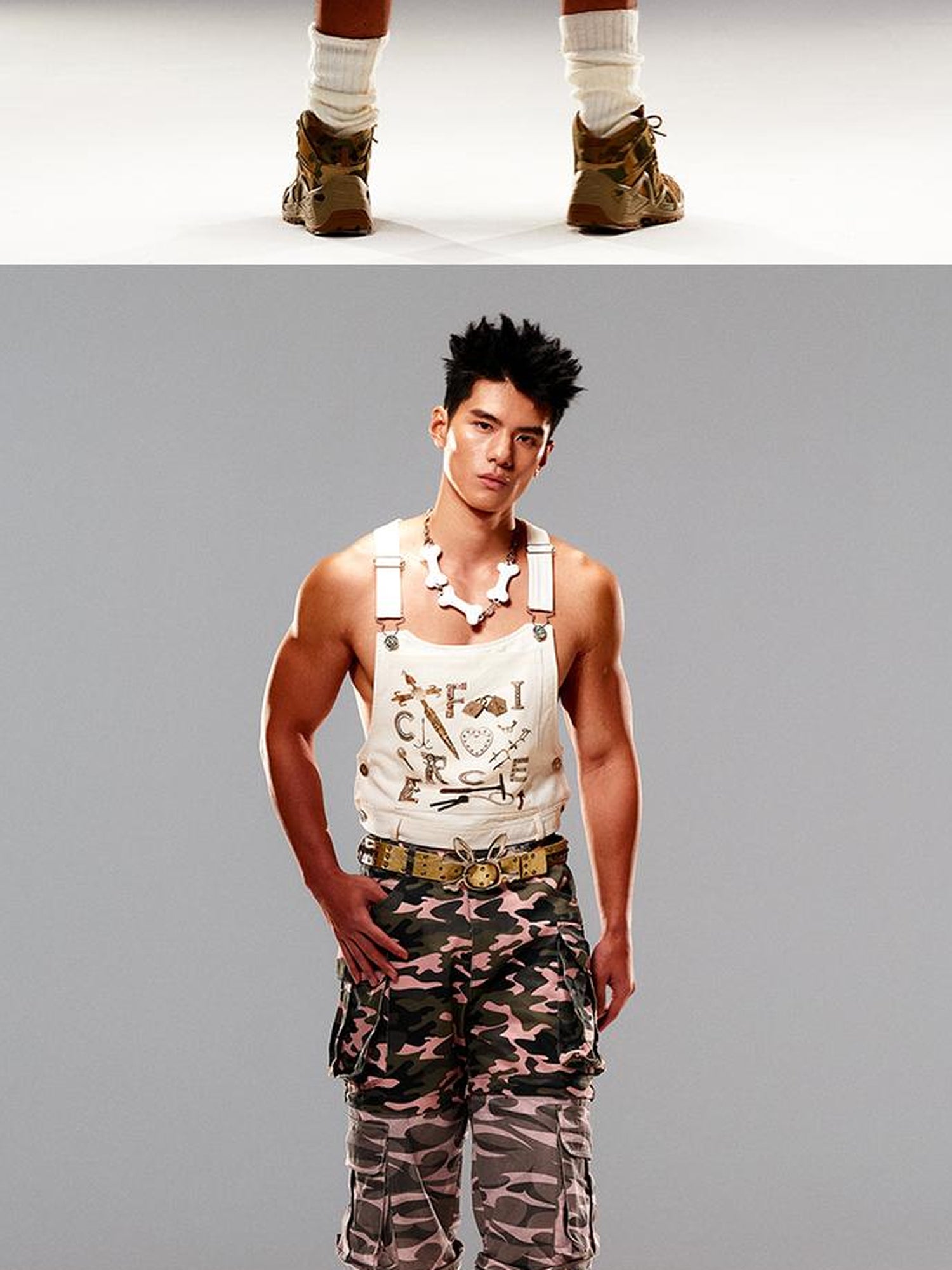 CFIERCE Tactical Vest With Weapon Camo Print