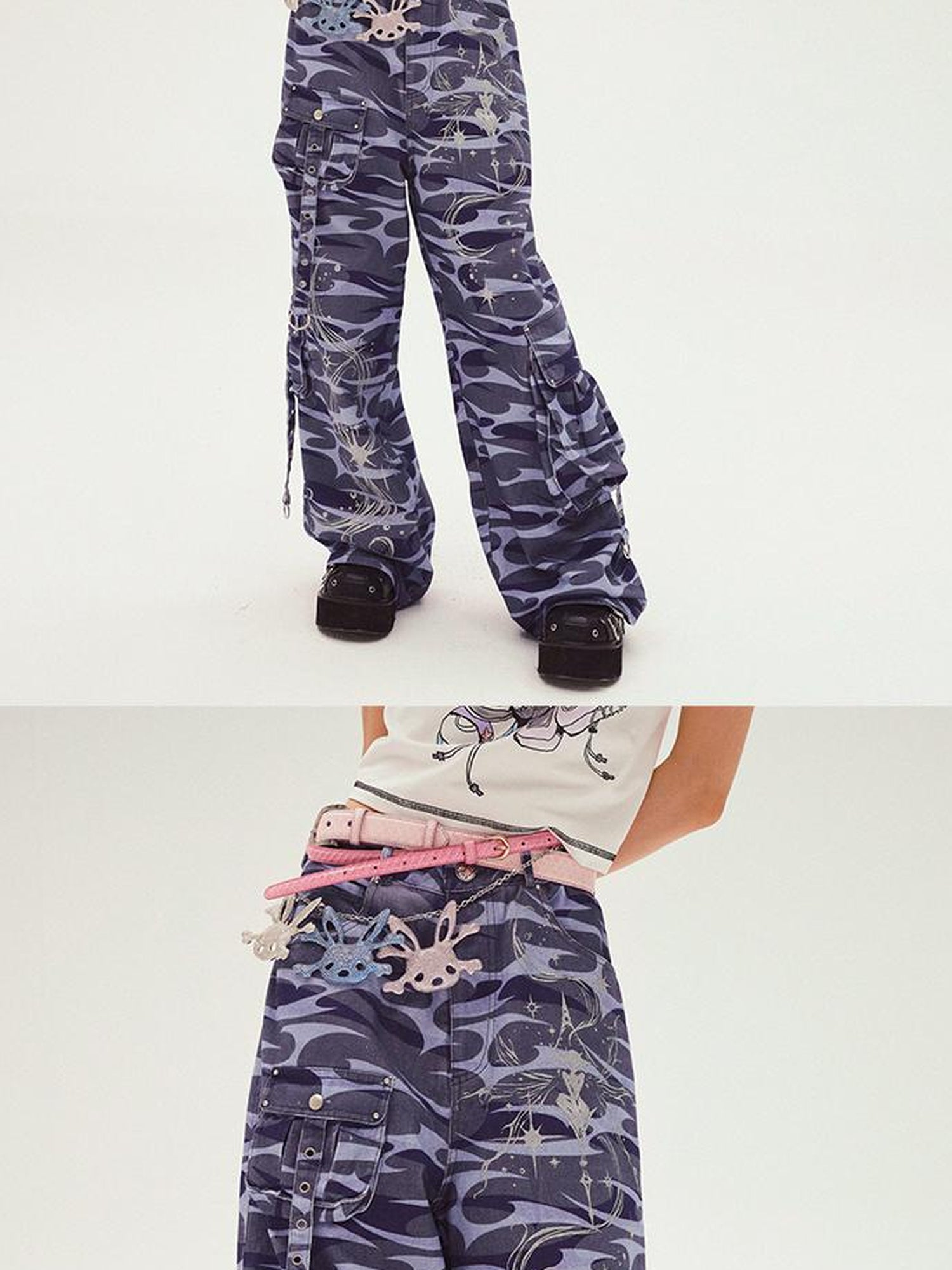 CFIERCE Totem Print Denim