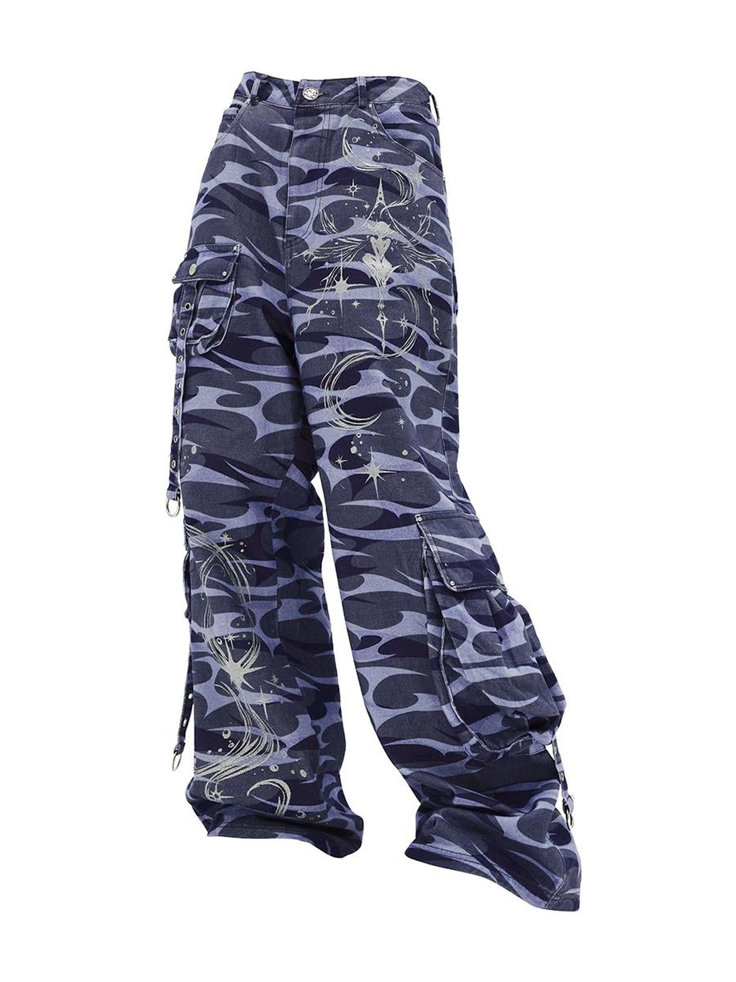 CFIERCE Totem Print Denim