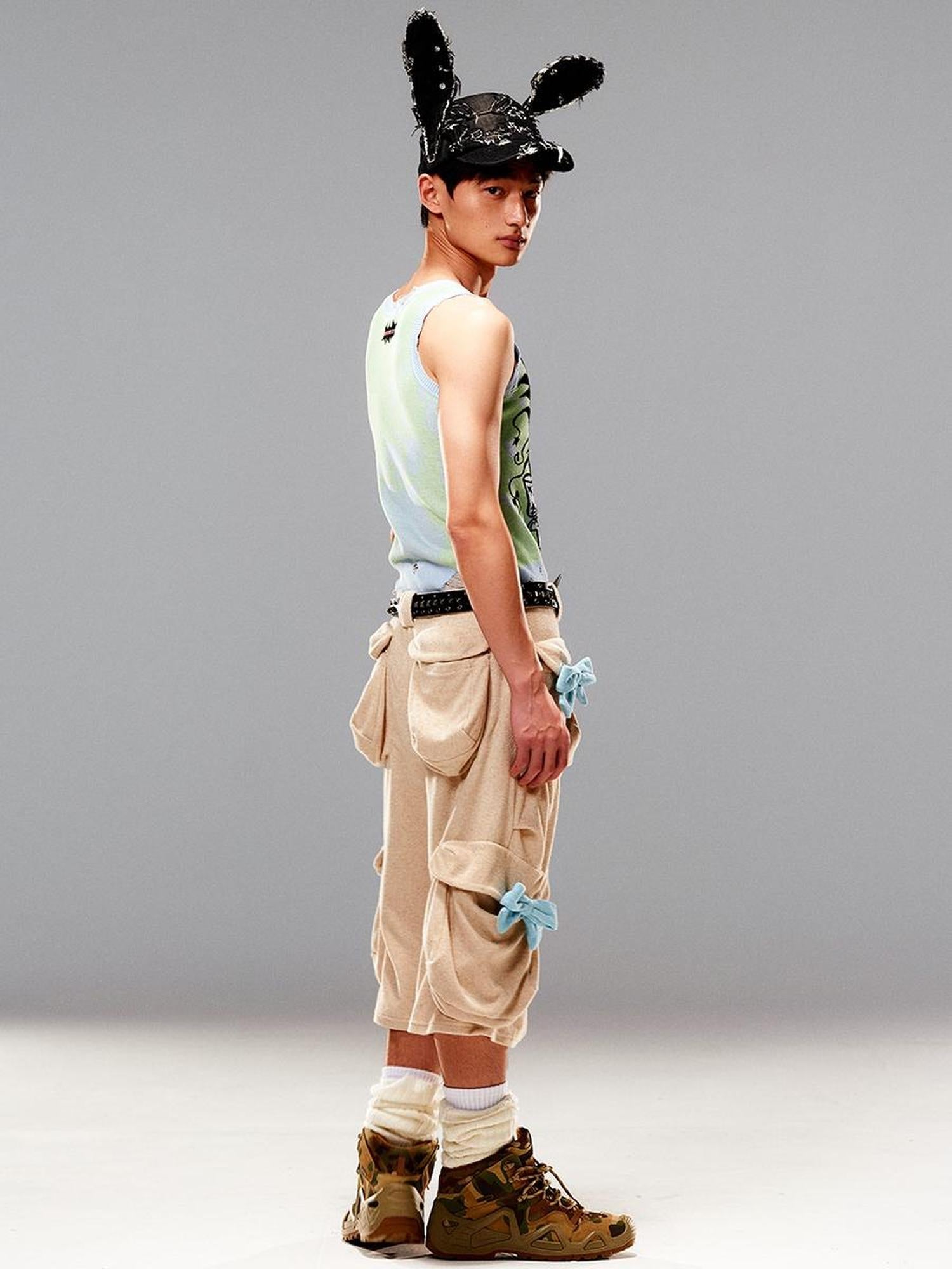 CFIERCE Towel Bow Shorts Model Fit Care Guide