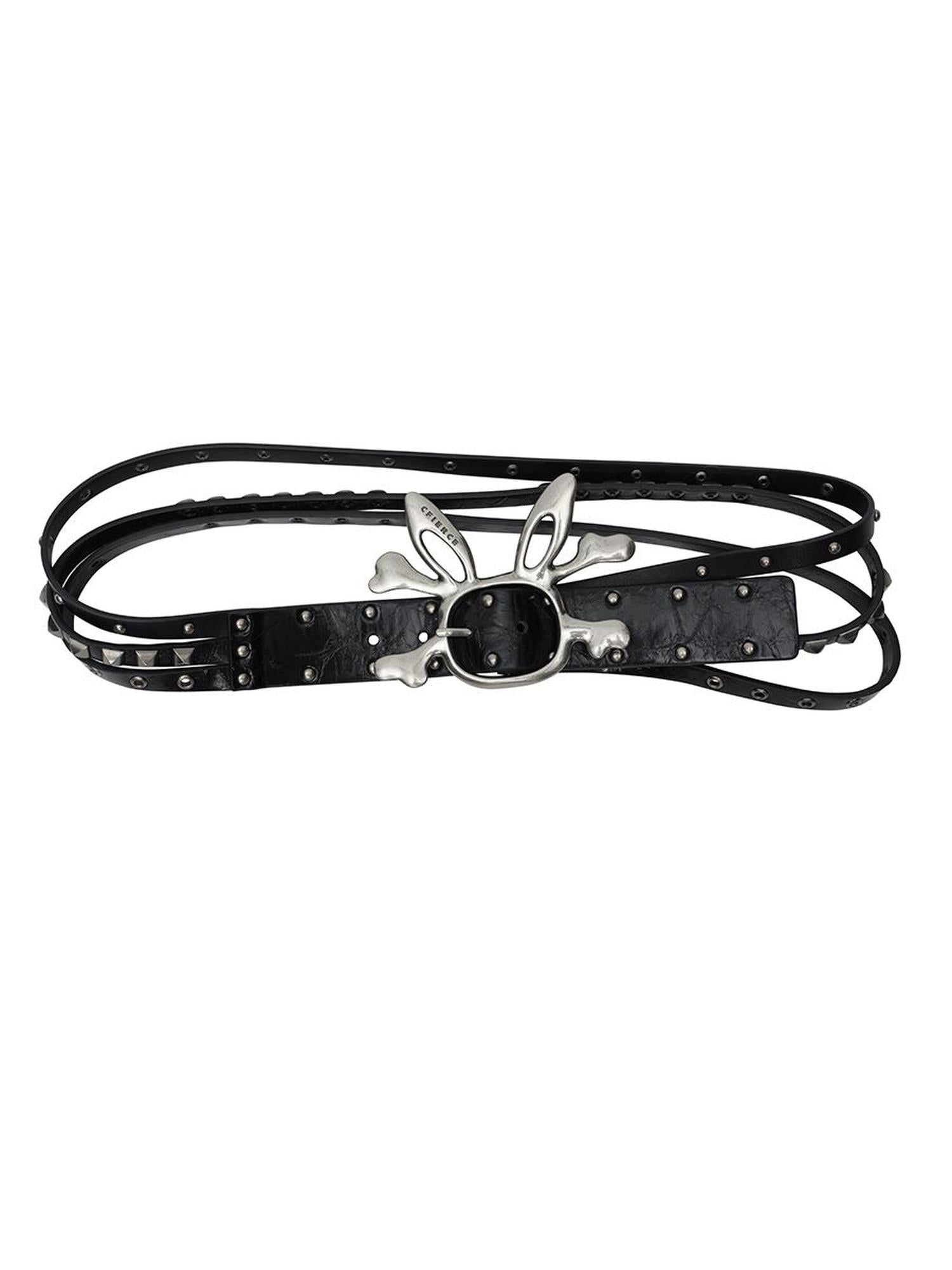 CFIERCE Wash Care Rabbit Skull Belt