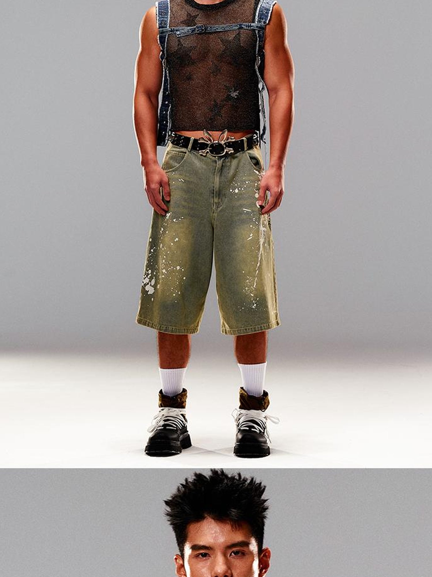 CFIERCE Wash Care Rabbit Skull Belt