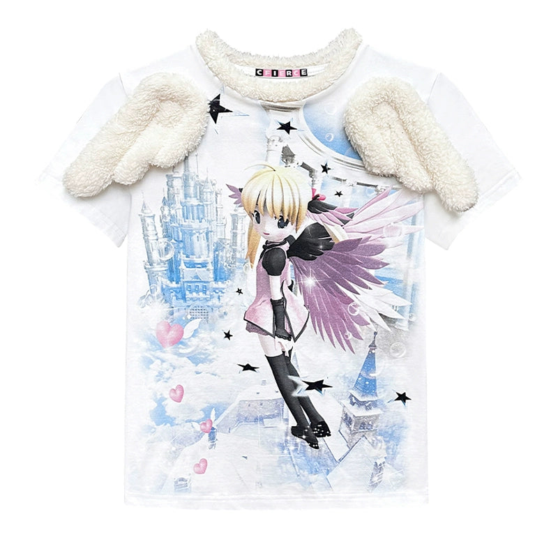 CFIERCE_Wing_Printed_Angel_Graphic_Tee_V-Neck_T-Shirt_Long-Sleeve_MISSTT