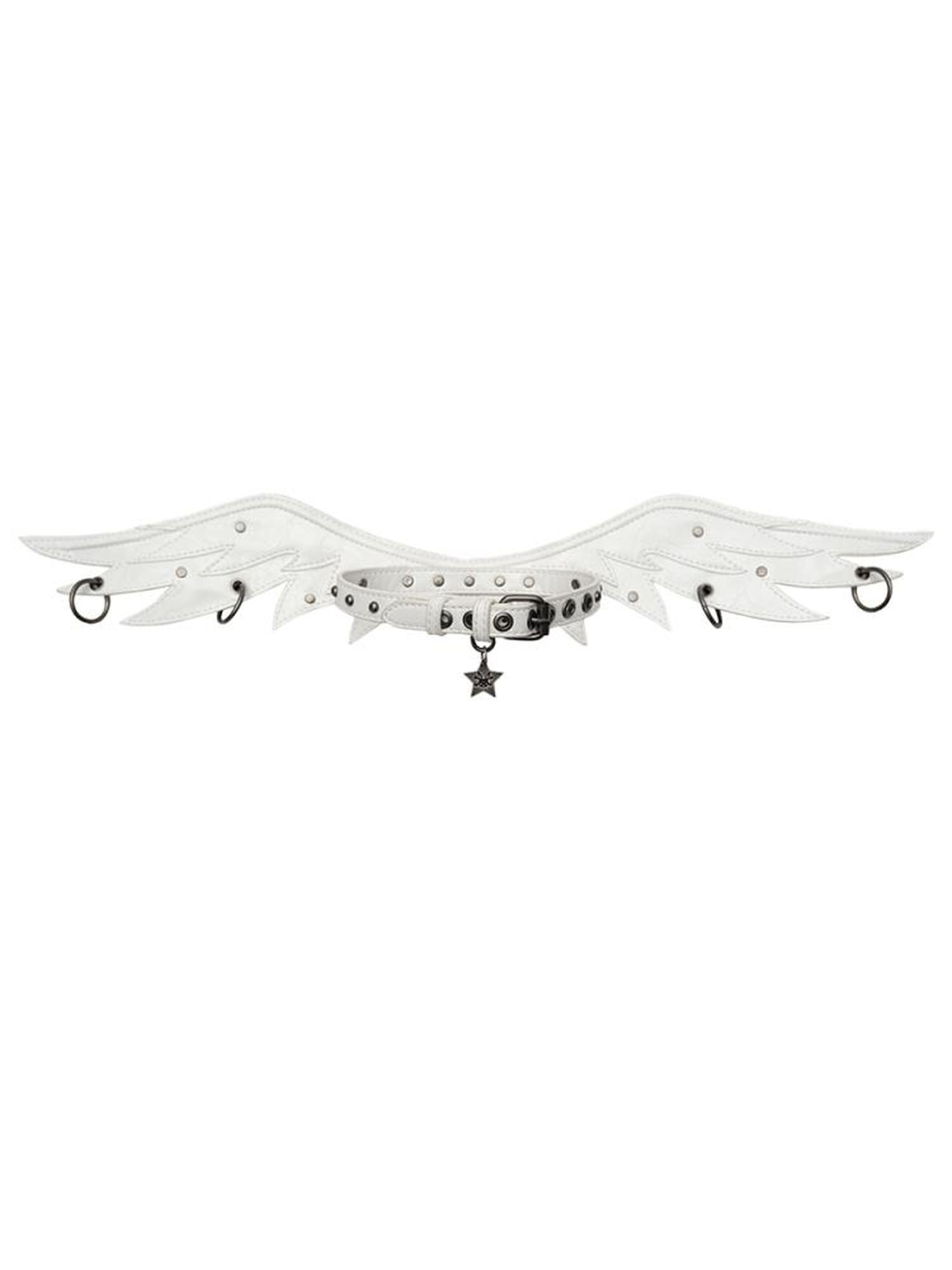 CFIERCE Winged Leather Collar