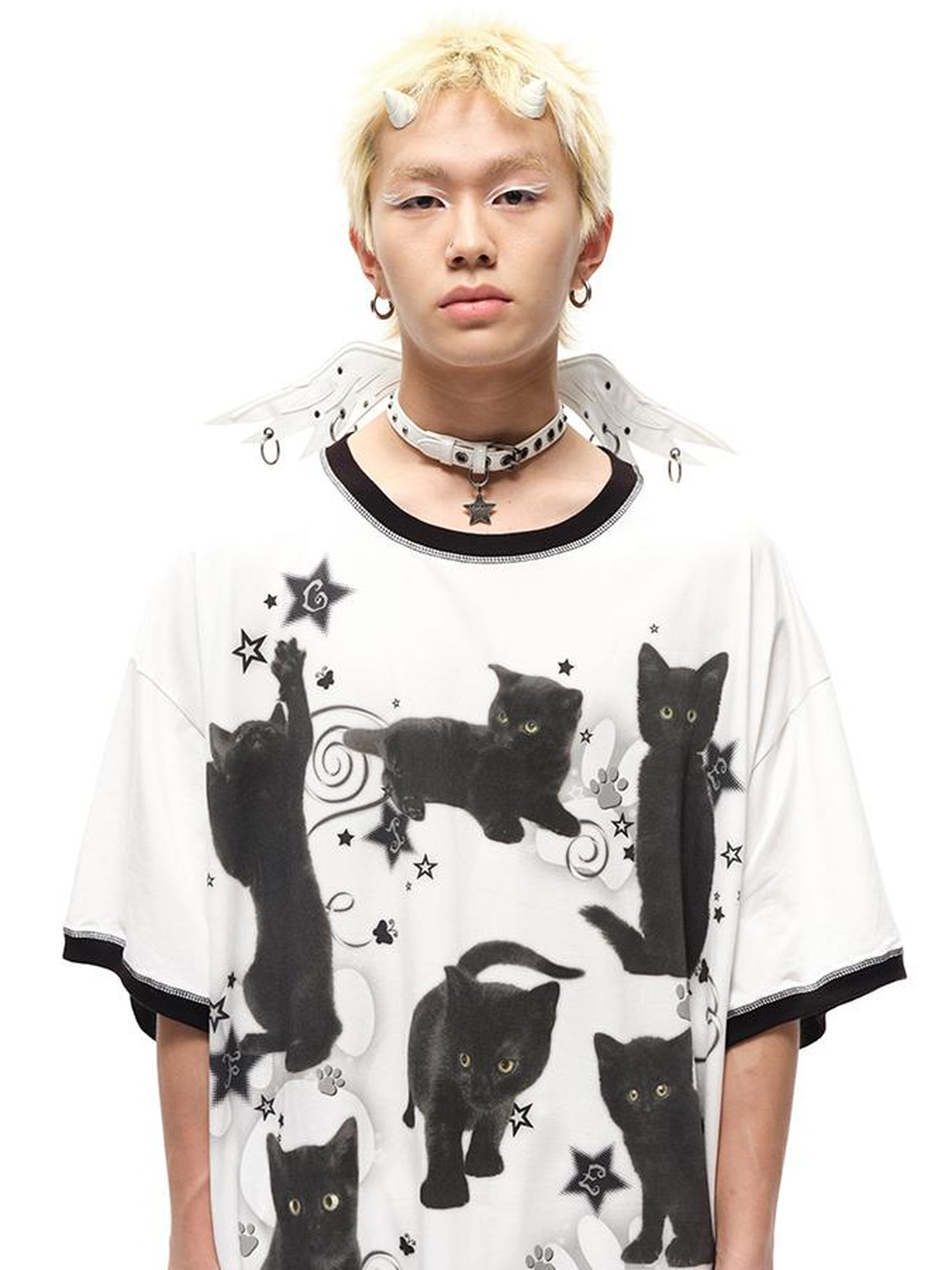 CFIERCE Winged Leather Collar