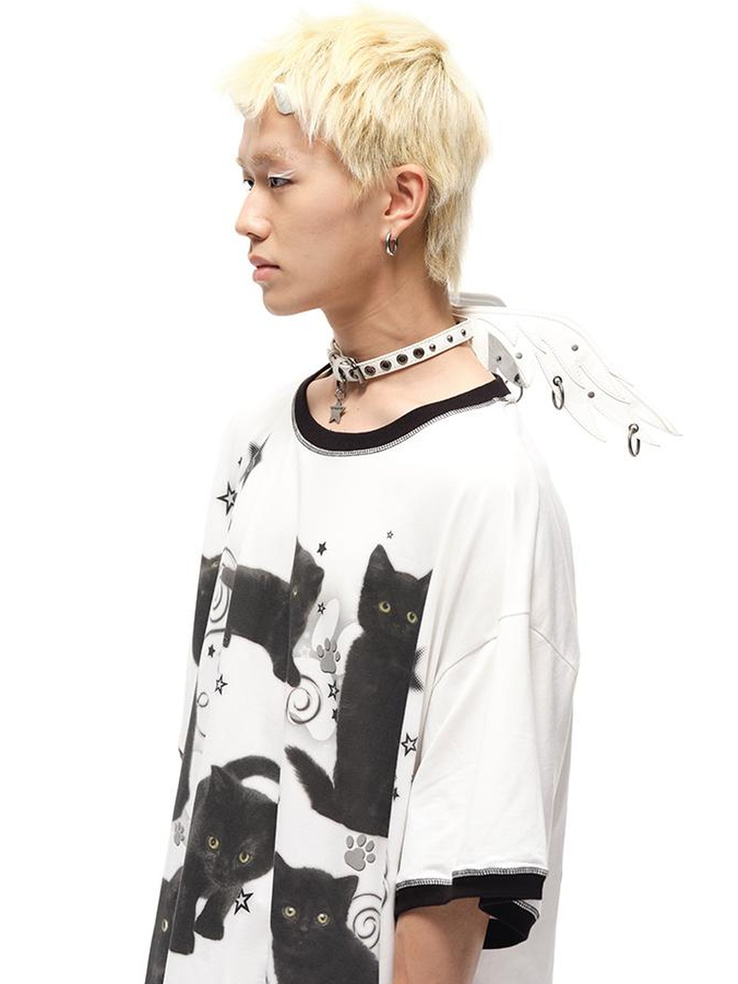 CFIERCE Winged Leather Collar