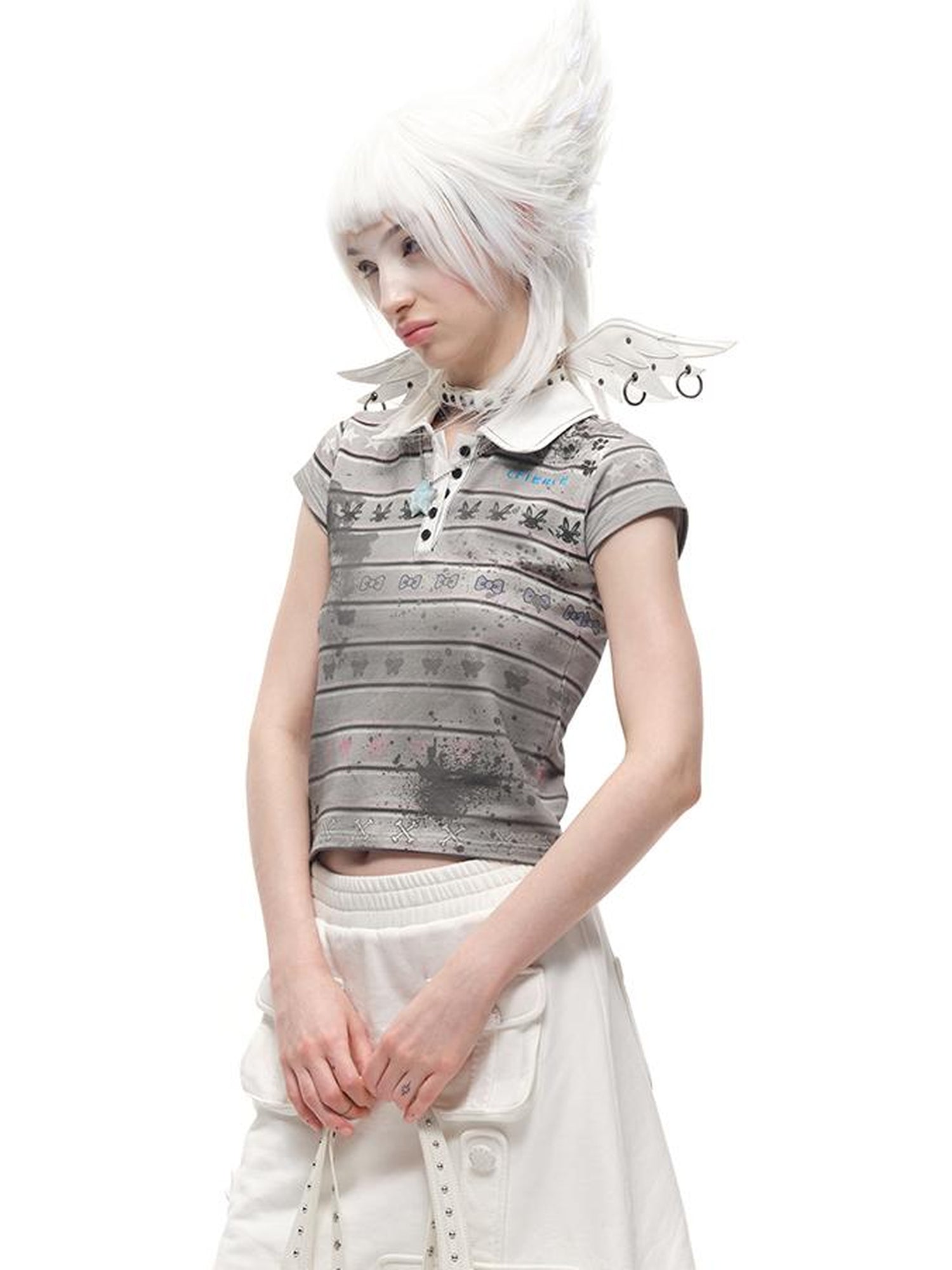 CFIERCE Winged Leather Collar