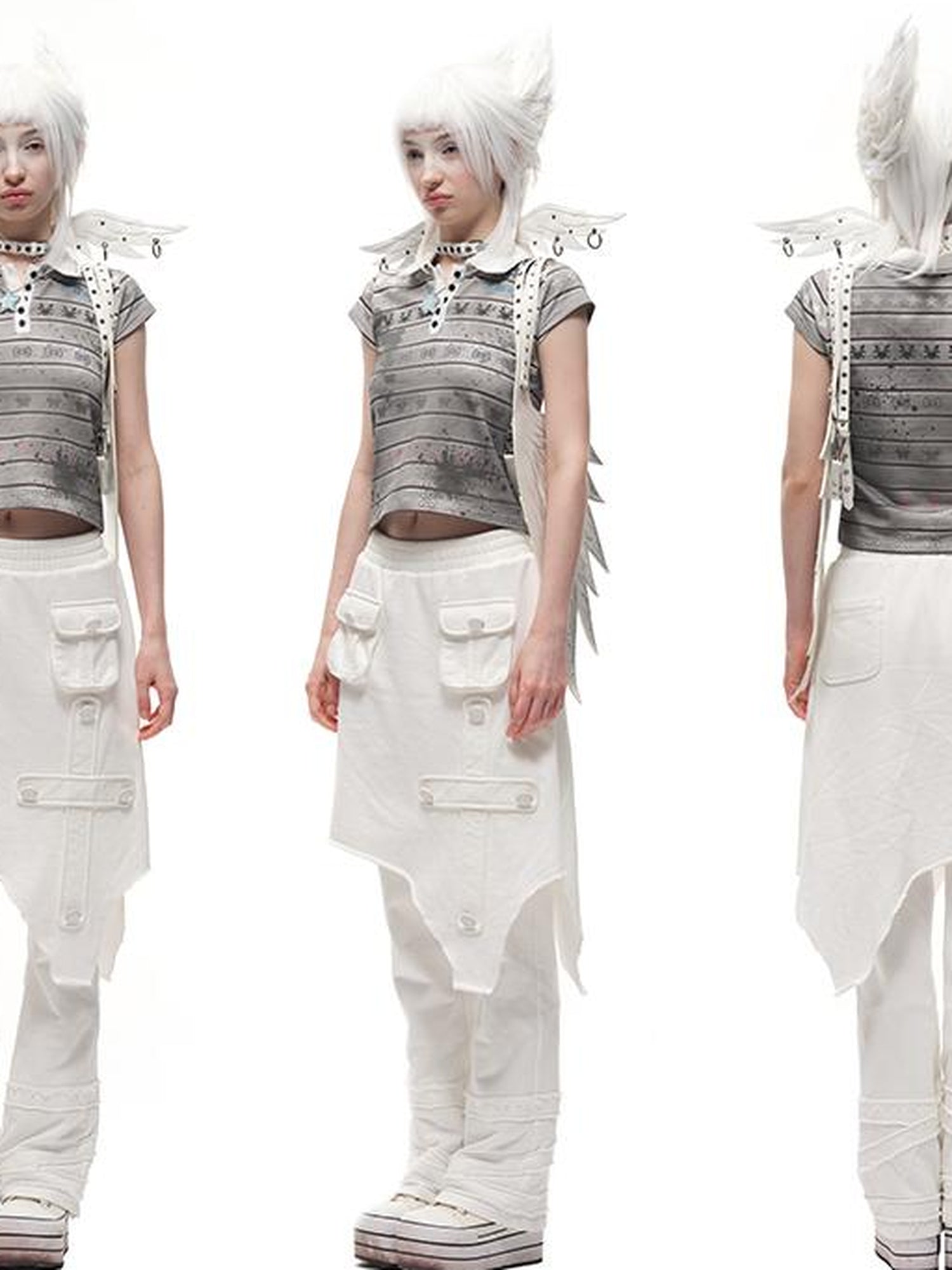CFIERCE Winged Leather Collar