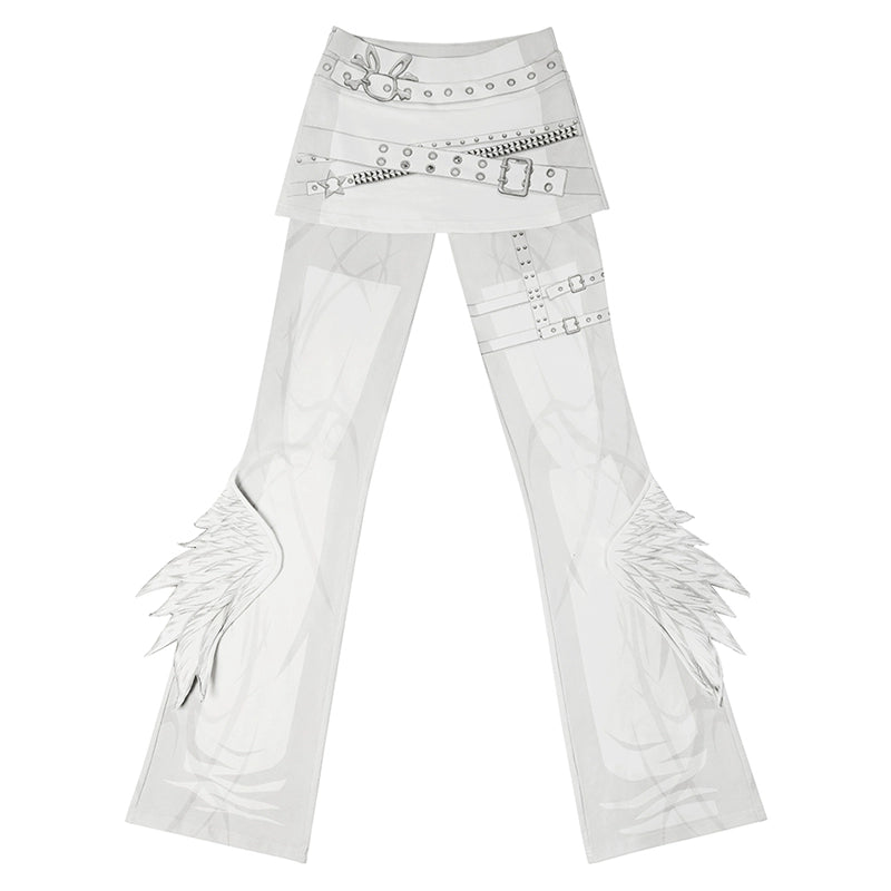 CFIERCE_Winged_Print_Culottes_With_Angelic_Skirt_Detail_MISSTT