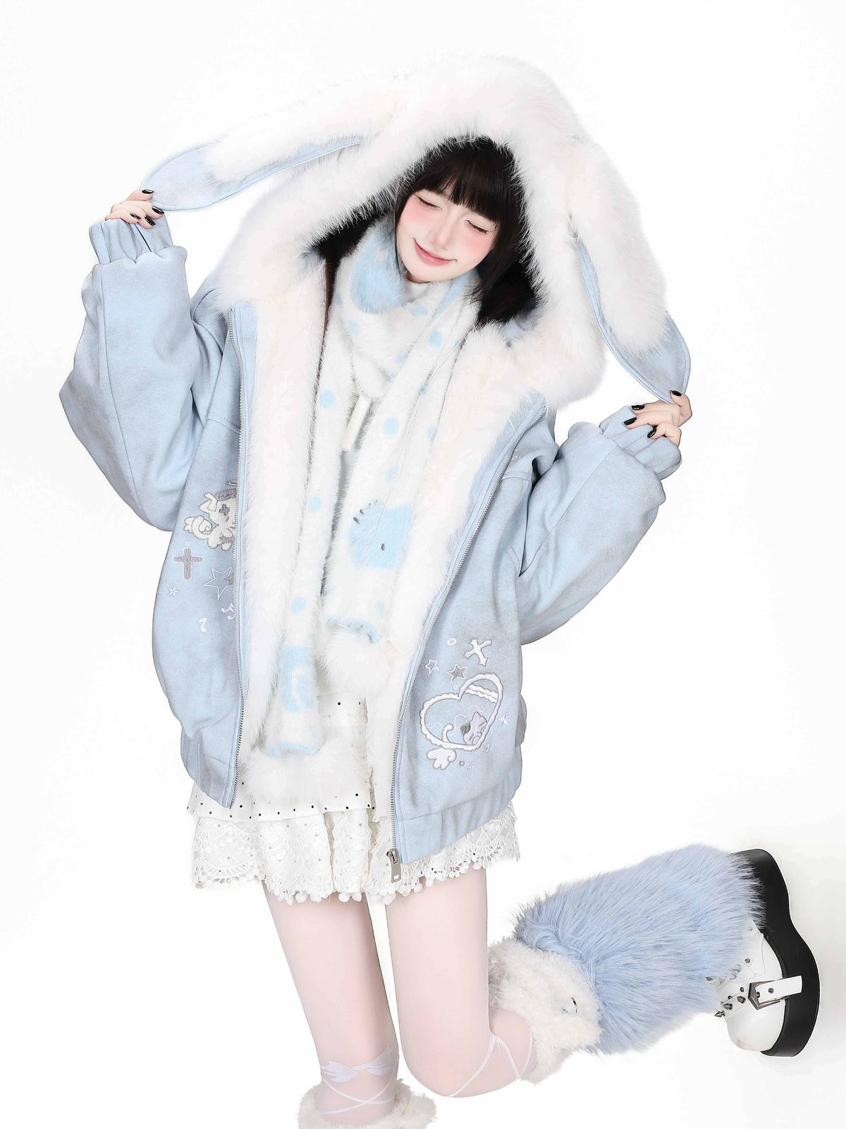 CRAZYGIRL_Faux_Suede_Rabbit_Ear_Tie_Dye_Heart_Hooded_Women&