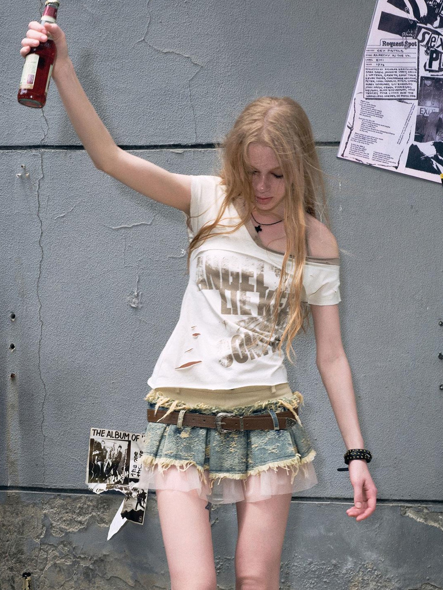 Cest Nous Crooked Club Graffiti Tee
