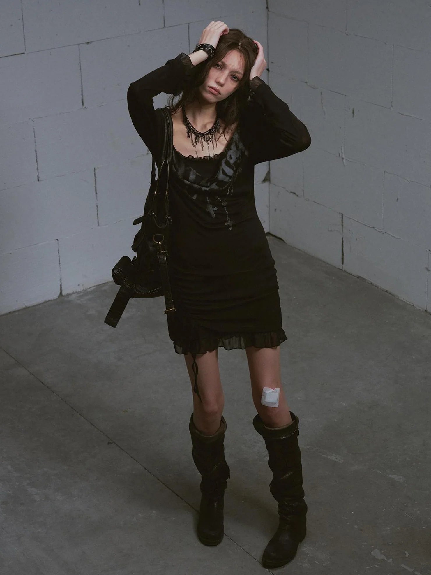 Cest Nous Lost Road Swing Hoodie Dress