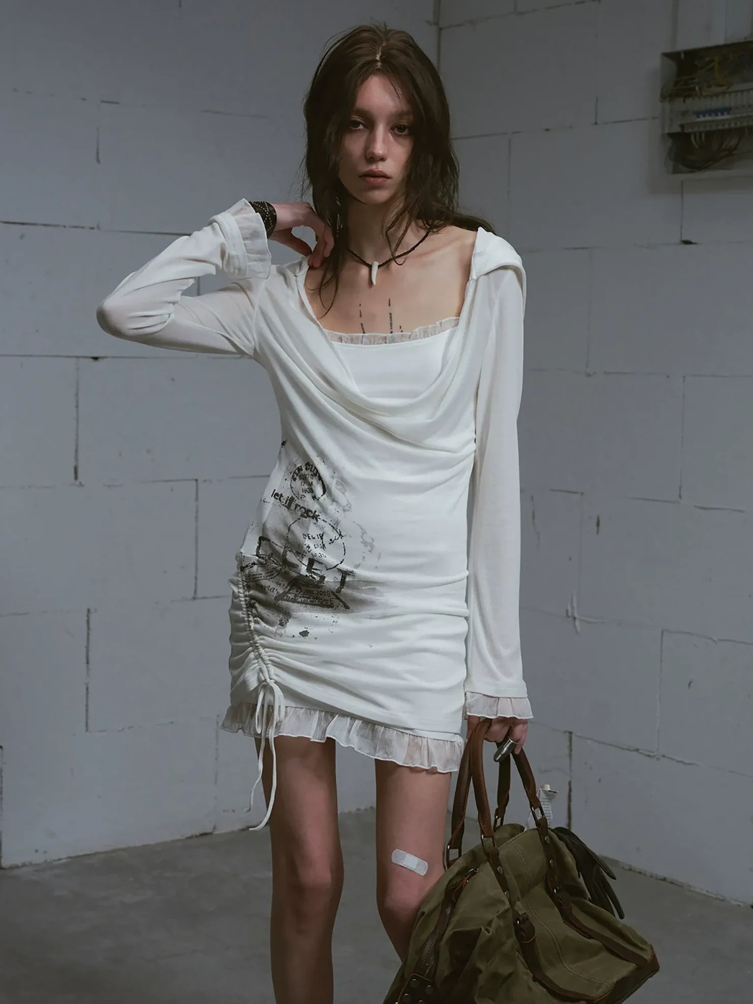 Cest Nous Lost Road Swing Hoodie Dress