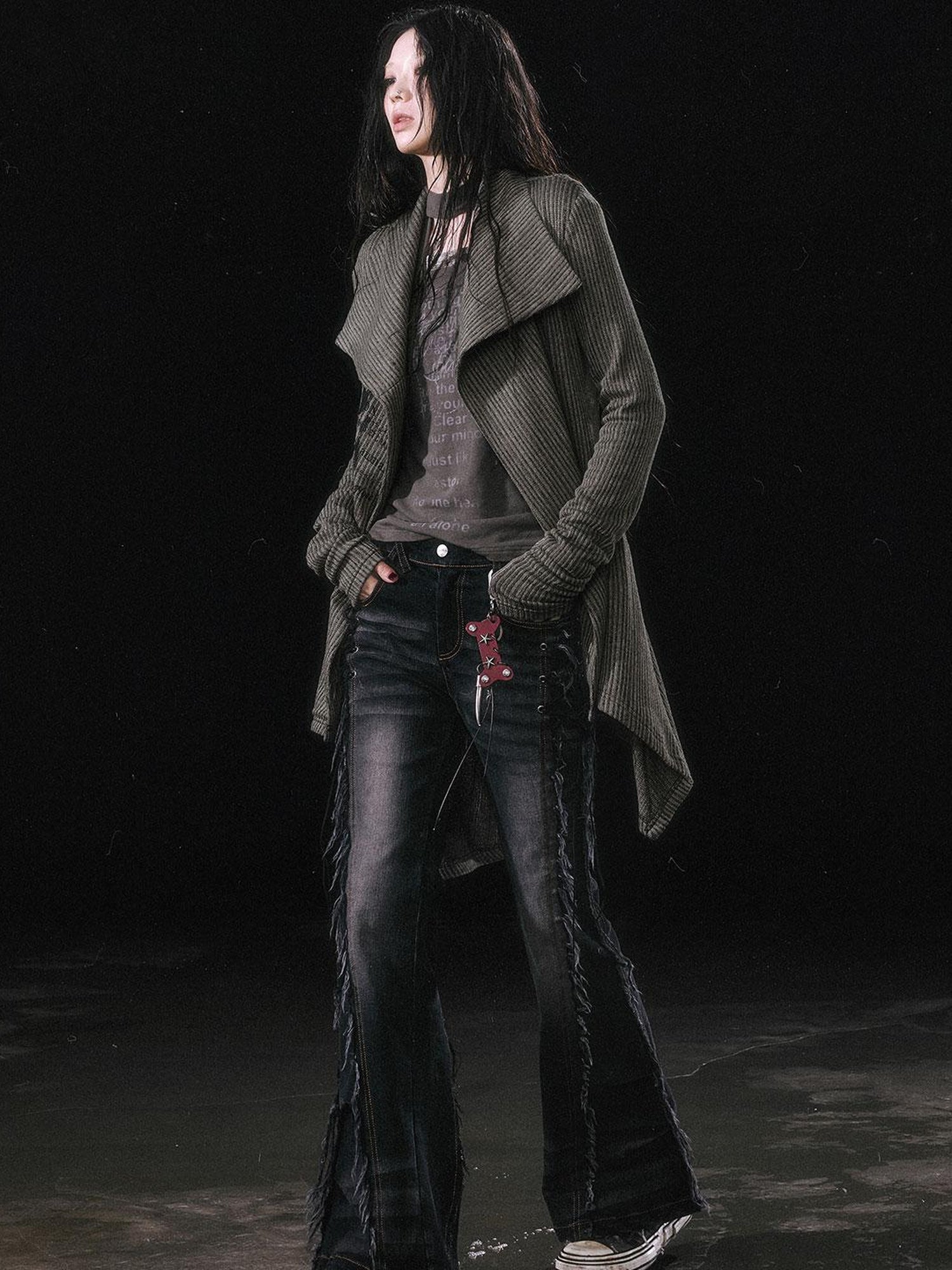Update Cest Nous Punk Bone Leather Keychain Escape In Rain