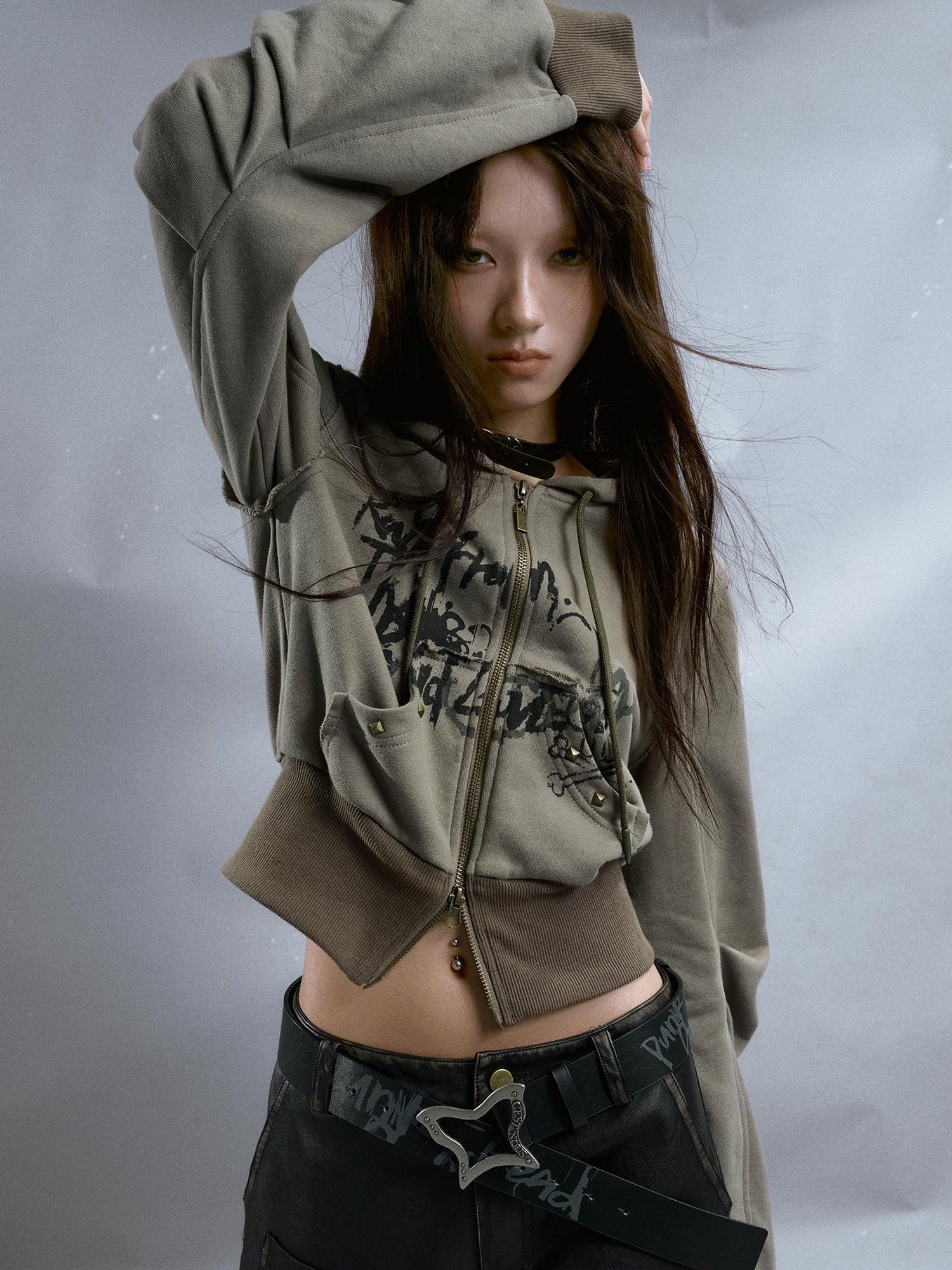 Cest Nous Punk Is Dead Vintage Butterfly Buckle Belt