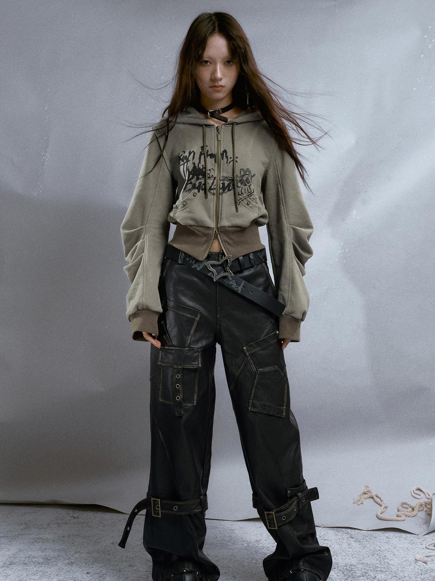 Cest Nous Punk Is Dead Vintage Butterfly Buckle Belt