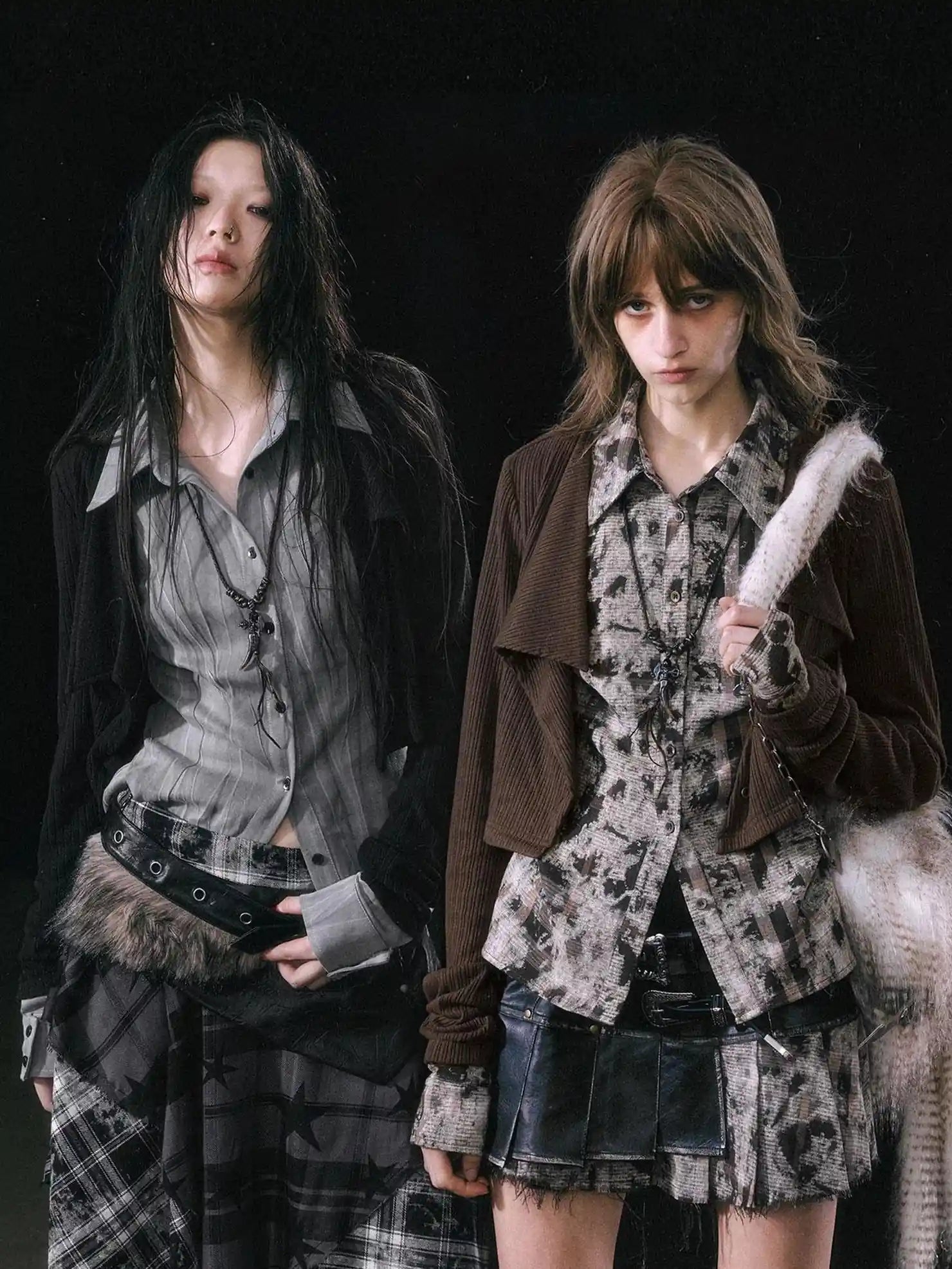 Cest Nous Rebel In Disguise Patchwork Shirt