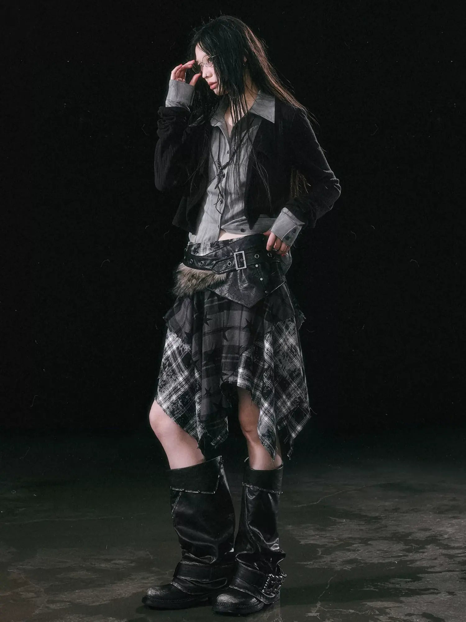 Cest Nous Rebel In Disguise Patchwork Shirt
