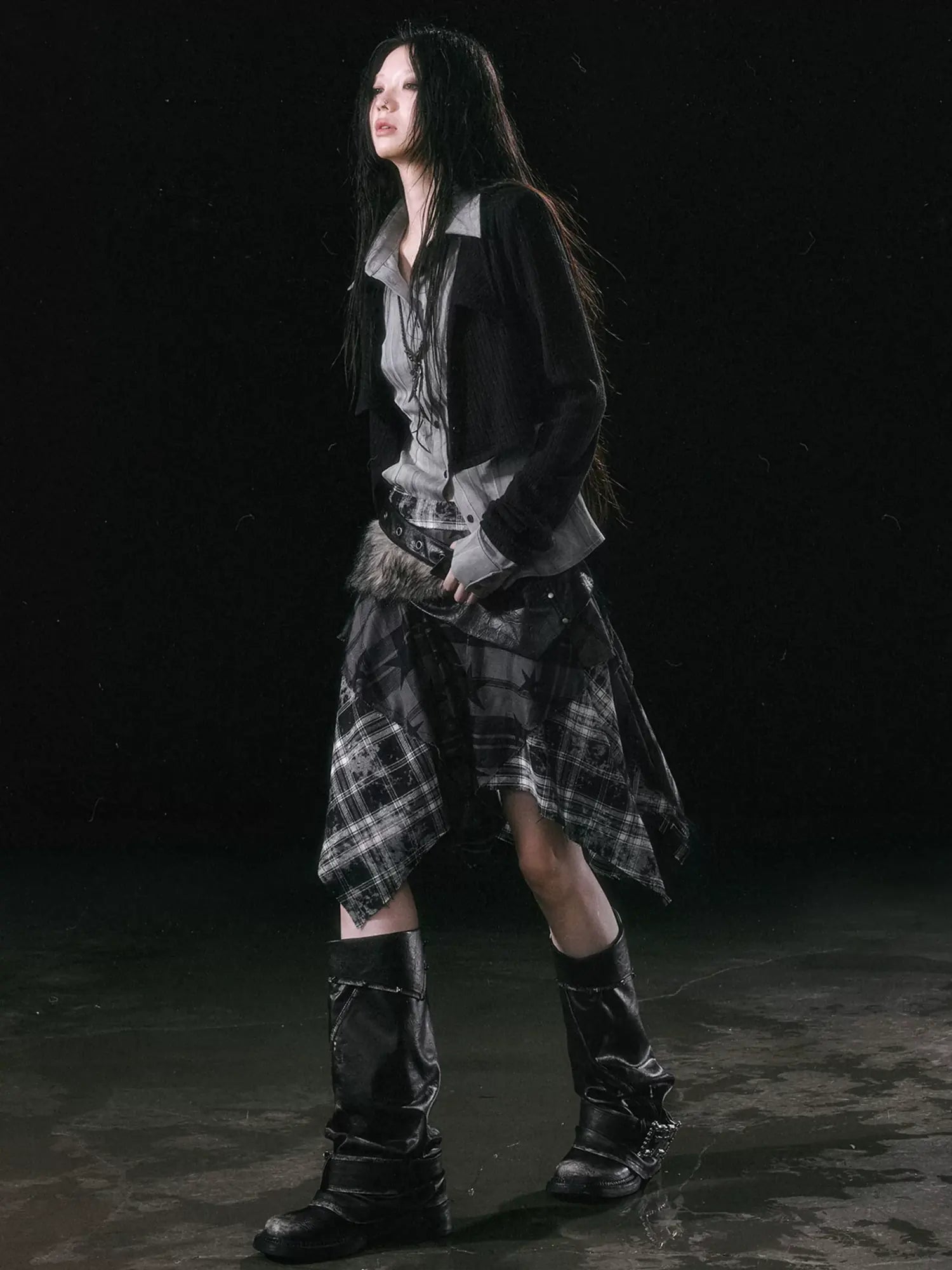 Cest Nous Rebel In Disguise Patchwork Shirt