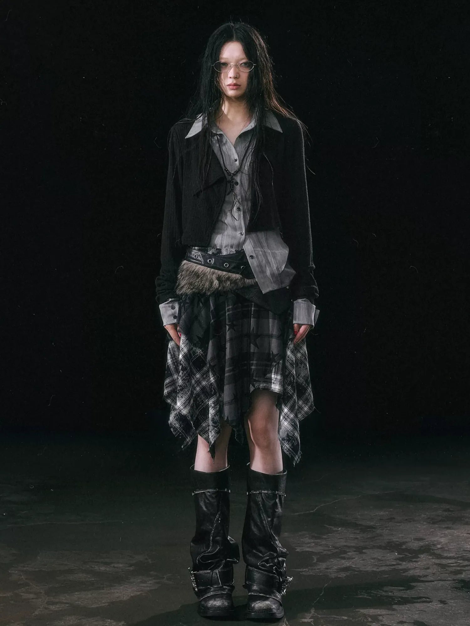 Cest Nous Rebel In Disguise Patchwork Shirt