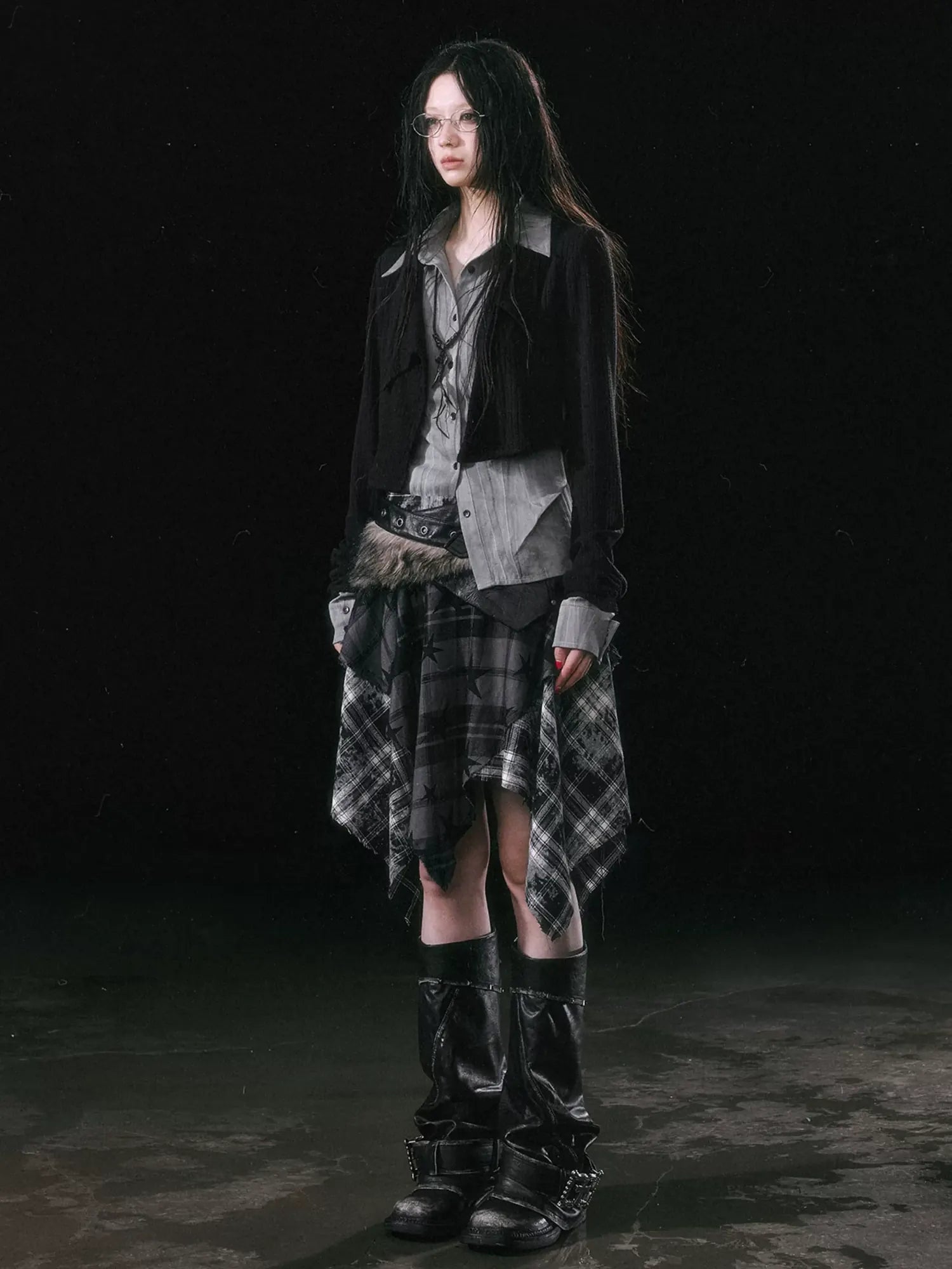 Cest Nous Rebel In Disguise Patchwork Shirt