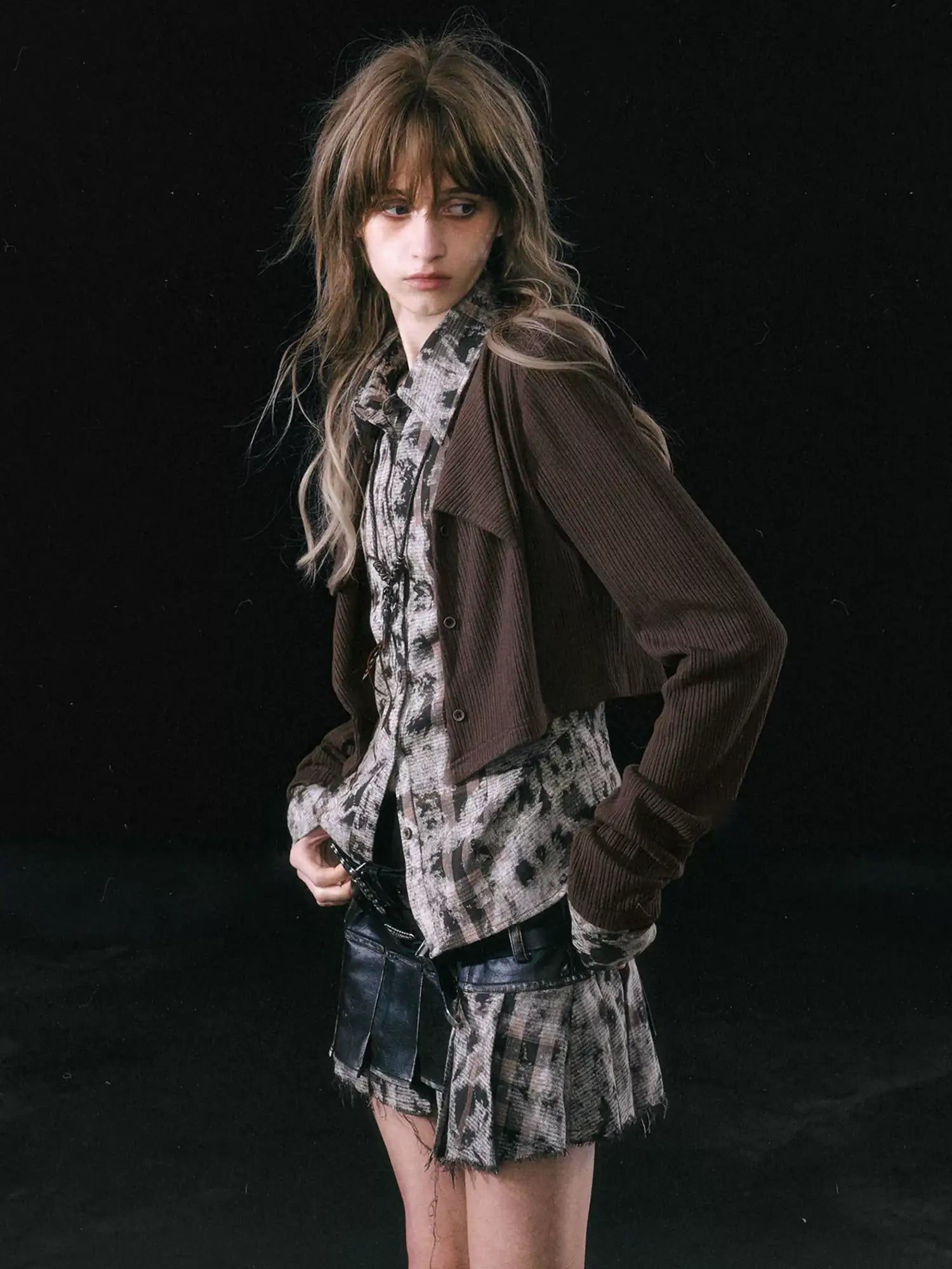 Cest Nous Rebel In Disguise Patchwork Shirt