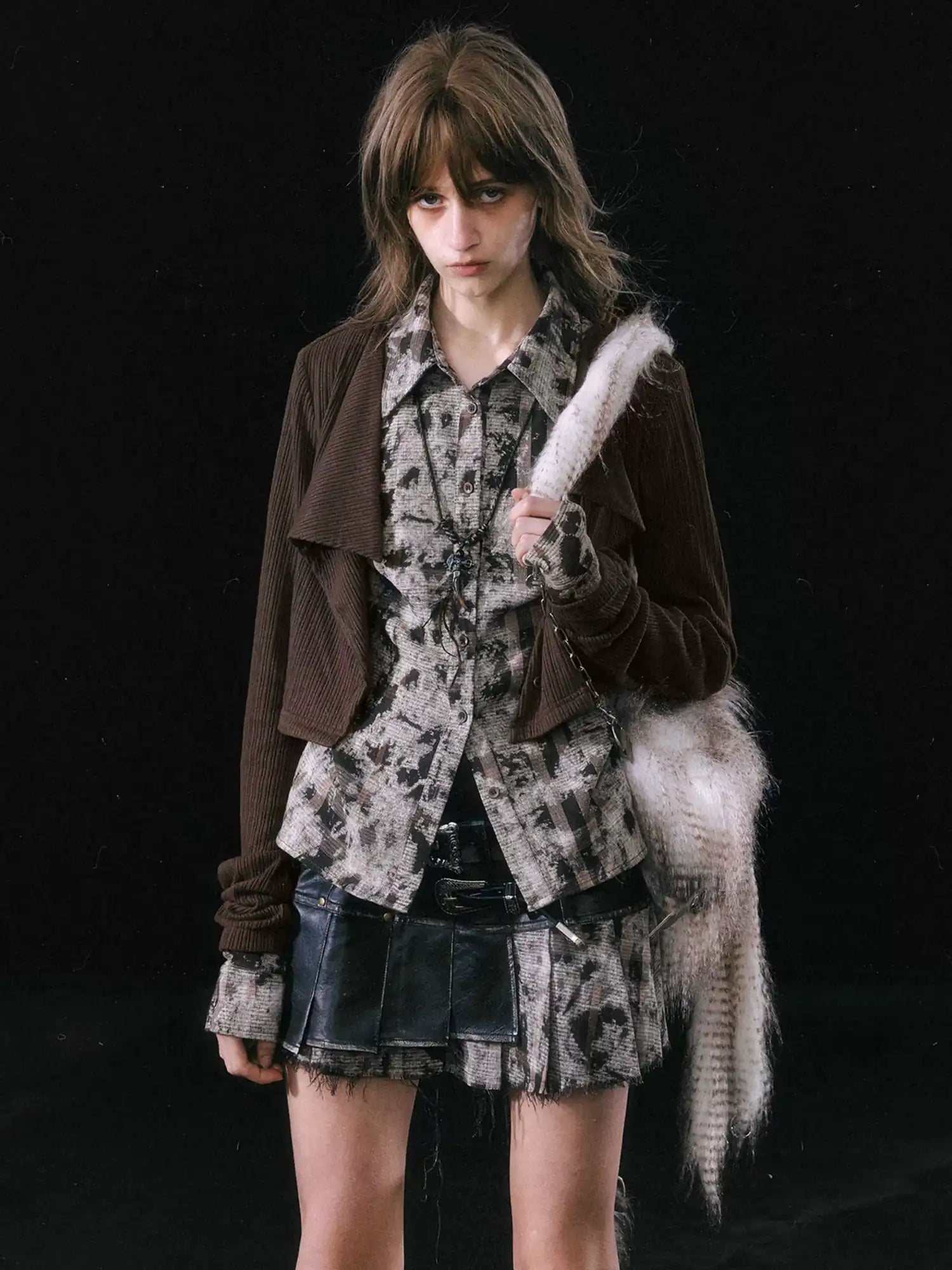 Cest Nous Rebel In Disguise Patchwork Shirt