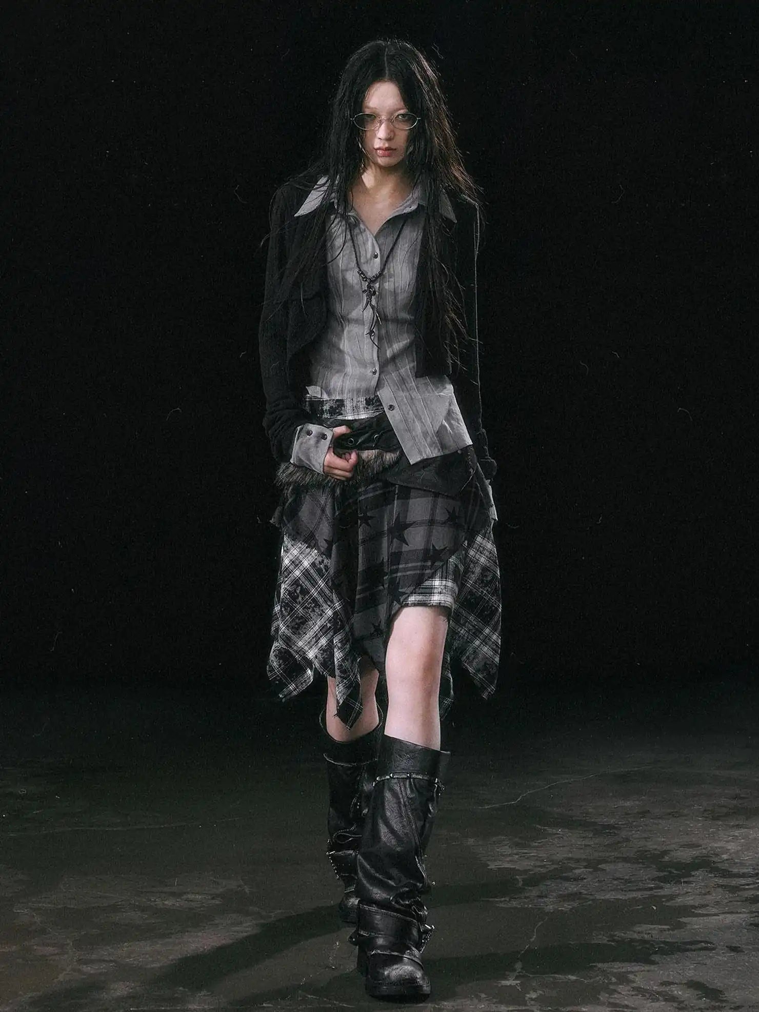 Cest Nous Rebel In Disguise Patchwork Shirt
