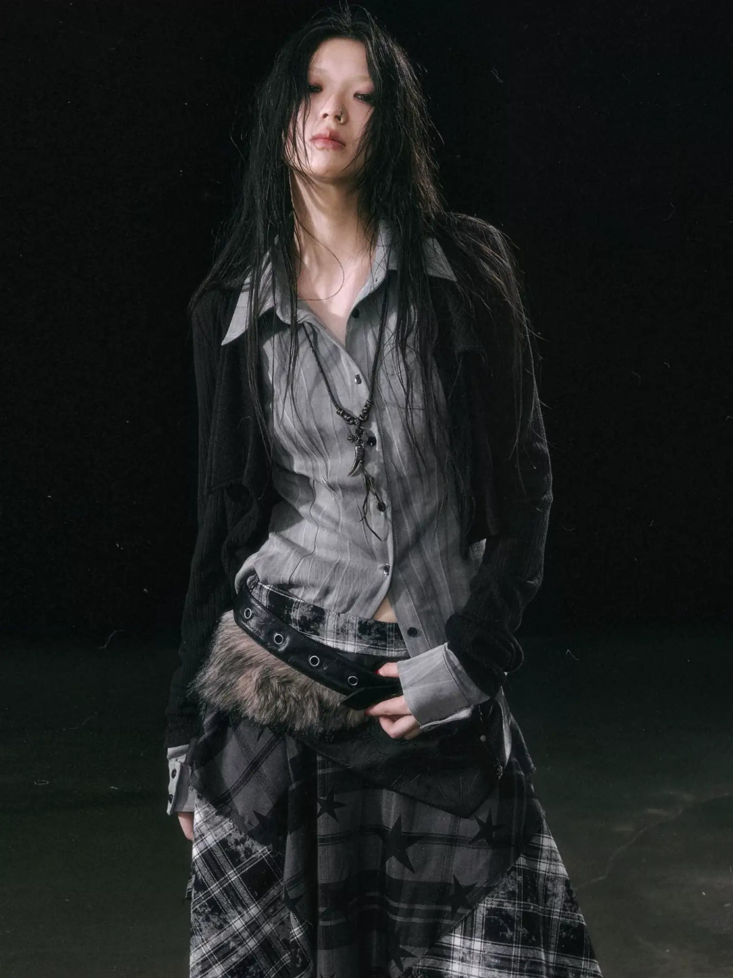 Cest Nous Rebel In Disguise Patchwork Shirt