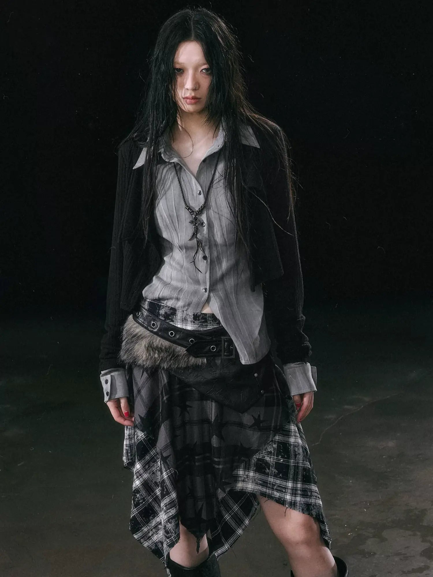 Cest Nous Rebel In Disguise Patchwork Shirt
