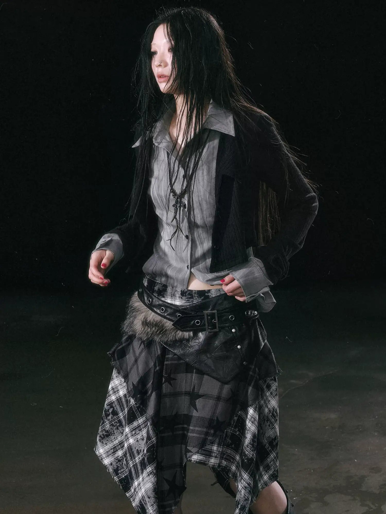 Cest Nous Rebel In Disguise Patchwork Shirt