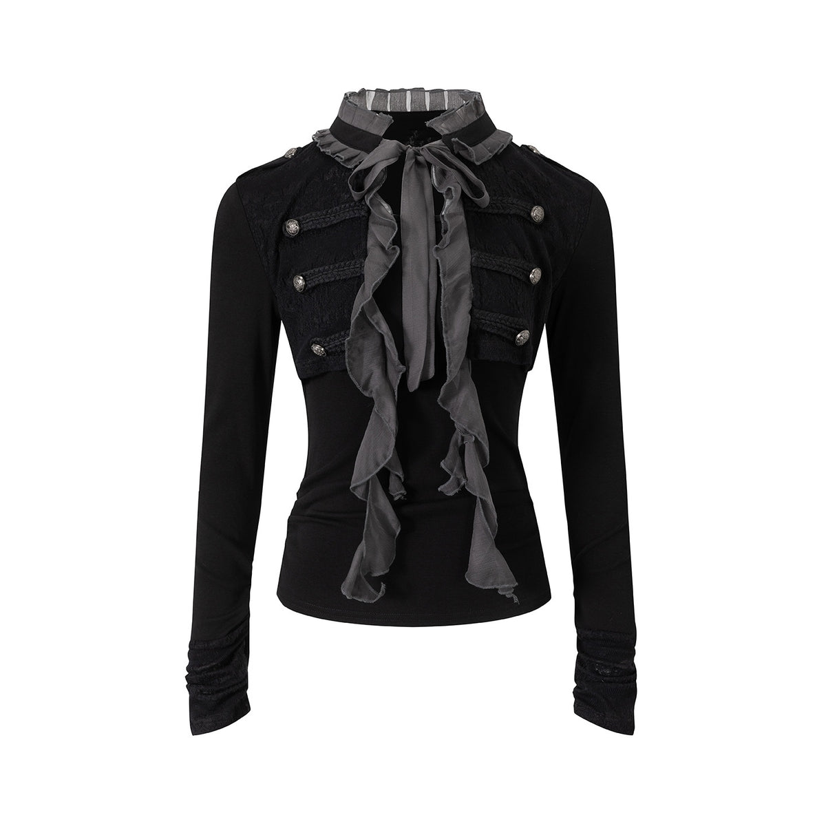 Cest_Nous_Royal_Court_Style_Layered_Lace_Up_Pleated_Women&