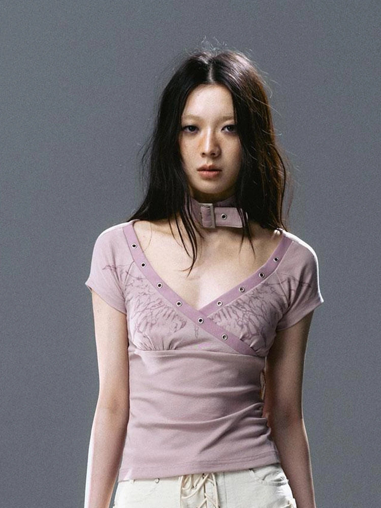 Sea Witch Butterfly Poetry Tee V-Neck T-Shirt Long-Sleeve