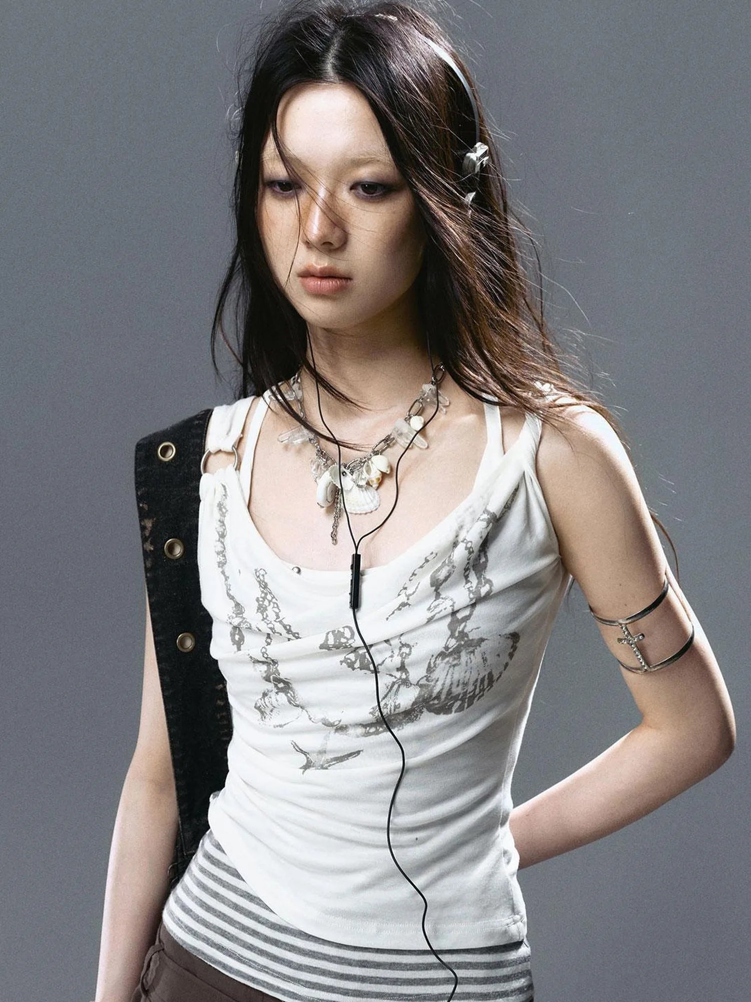 Sea Witch Crystal Shell Layered Necklace