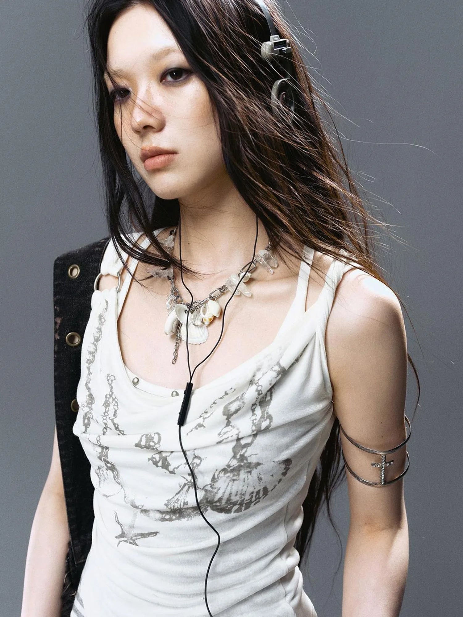 Sea Witch Crystal Shell Layered Necklace