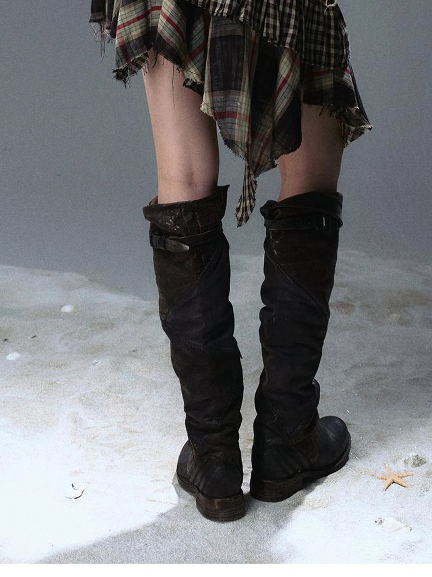 Sea Witch Poetry Vintage Gothic Ruffles V-neck T-shirt Long-Sleeve