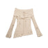Chinese Clothing Cest Nous Update Asymmetrical Hollow Knit Turtleneck Sweater MISSTT