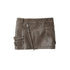 Chinese Clothing Cest Nous Update Brown Washed Asymmetric Leather Mini Skirt MISSTT