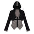 Chinese Clothing Cest Nous Update Cropped Hooded Cross Knit Top MISSTT