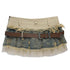 Chinese Clothing Cest Nous Update Deconstructed Denim Mesh Pleated Skirt MISSTT