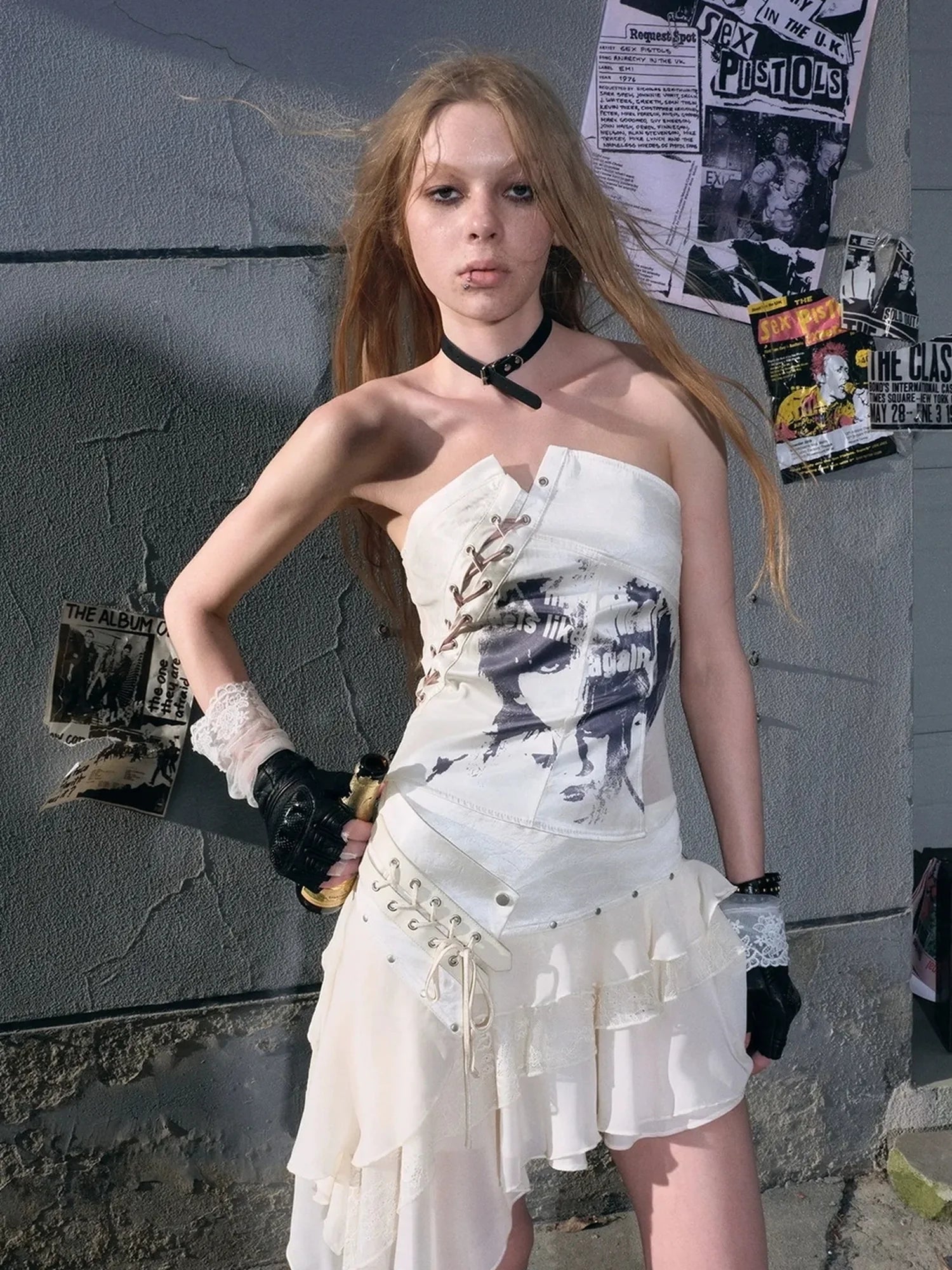 Chinese Clothing Cest Nous Update Deconstructed Punk Corset Top