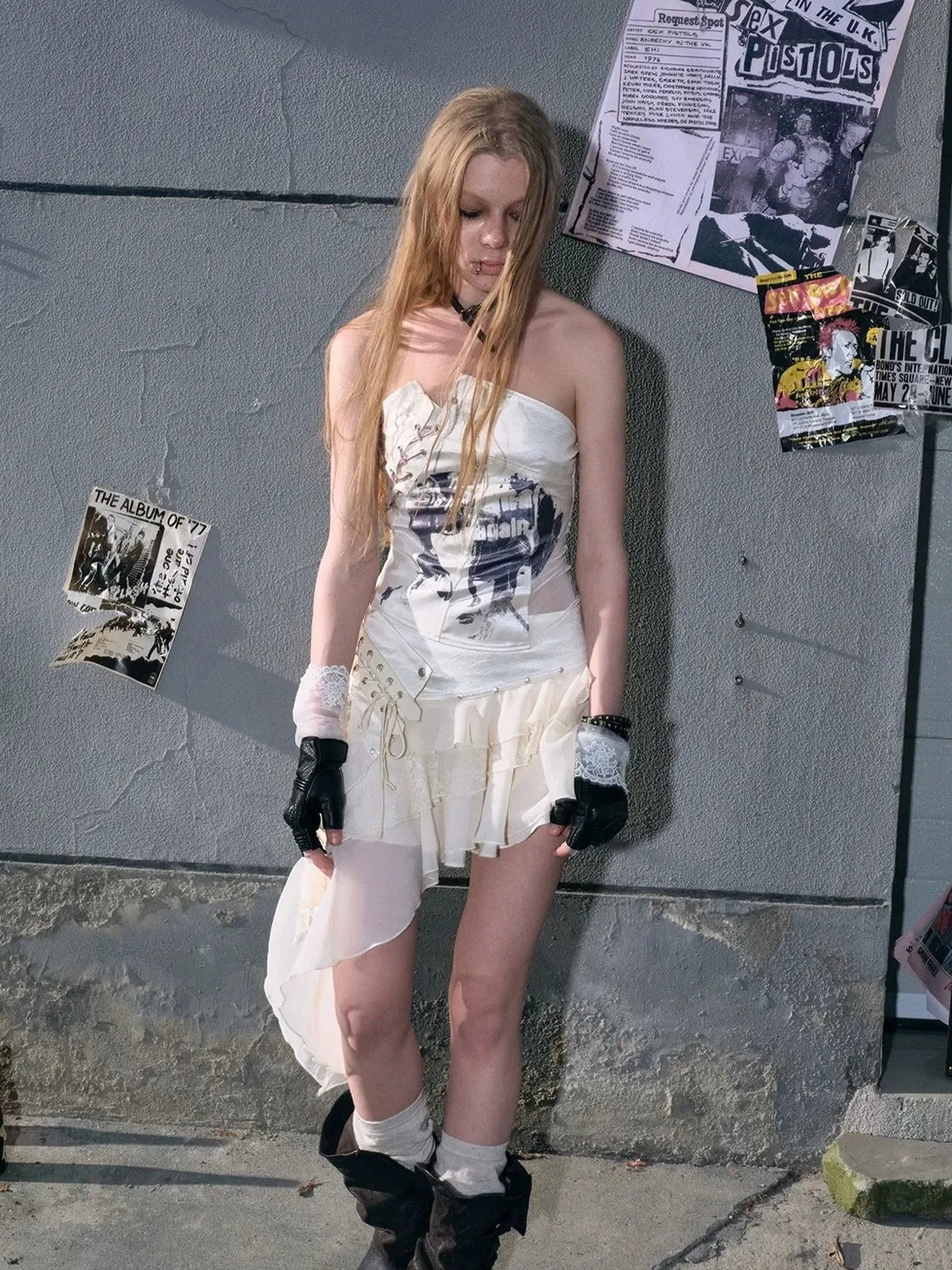Chinese Clothing Cest Nous Update Deconstructed Punk Corset Top