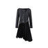 Chinese Clothing Cest Nous Update Deconstructed Velvet Leather Asymmetrical Dress MISSTT