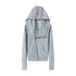 Chinese Clothing Cest Nous Update Deconstructed Washed Olive Asymmetrical Hooded Sweatshirt MISSTT