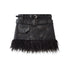 Chinese Clothing Cest Nous Update Punk Distressed Leather Paneled Mini Skirt MISSTT