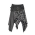 Chinese Clothing Cest Nous Update Punk Patchwork Velvet Skirt With Asymmetric Plaid Hem MISSTT