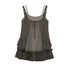 Chinese Clothing Cest Nous Update Two Layer Mesh Trim Drawstring Slip Dress MISSTT