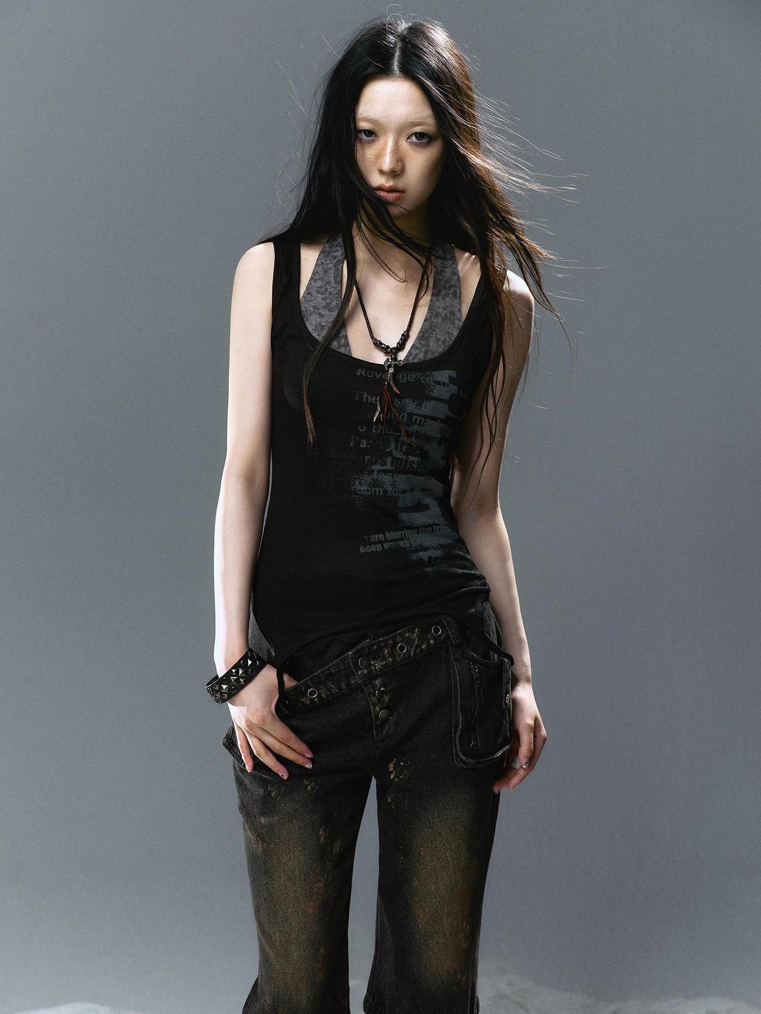 Chinese Clothing Cest Nous Update Two Way Graffiti Bandeau Set
