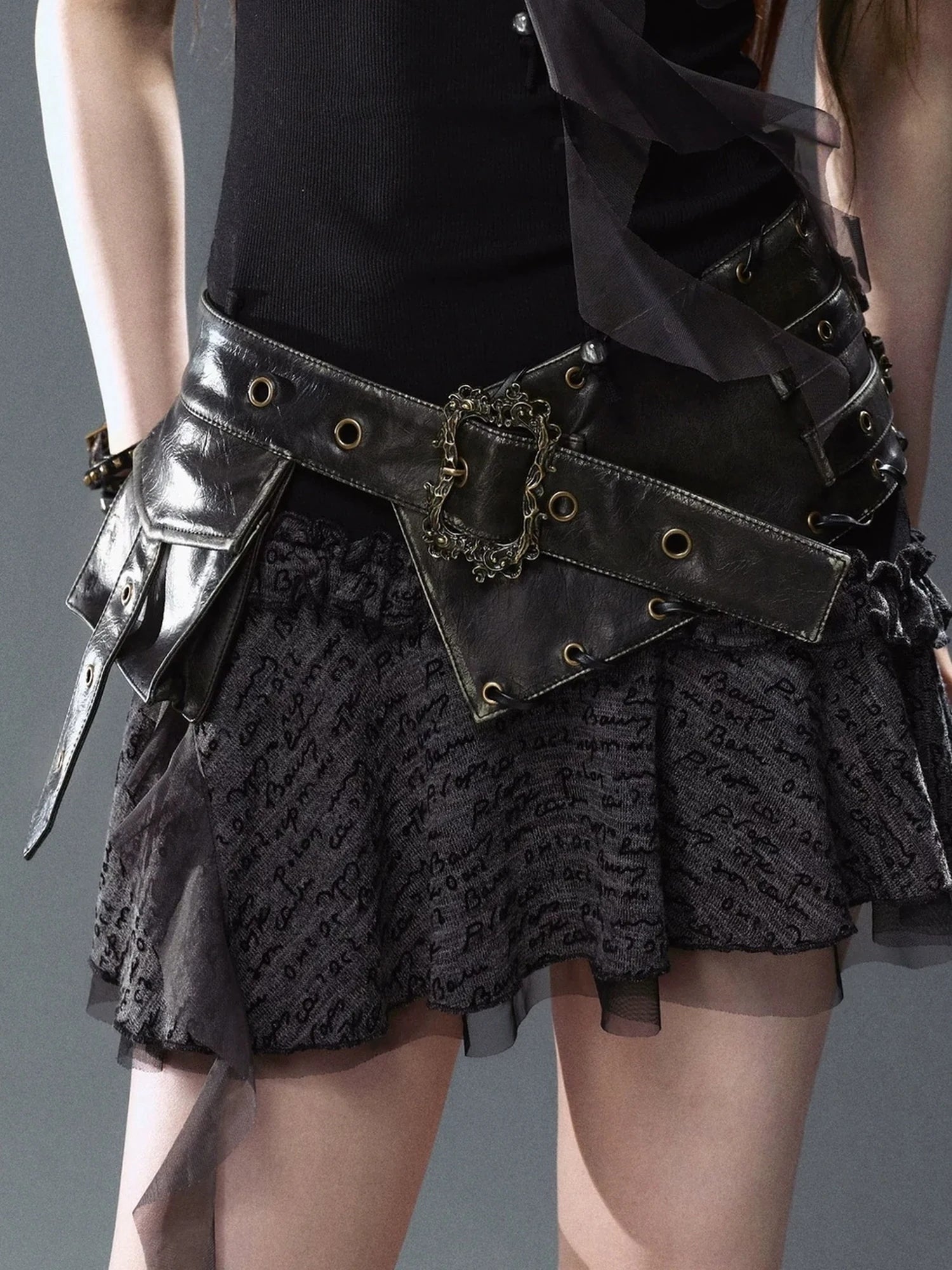 Chinese Clothing Cest Nous Vintage Carved Buckle Rope Belt