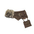 Chinese Clothing Cest Nous Update Vintage Dyed Leather Fur Patch Waist Belt MISSTT
